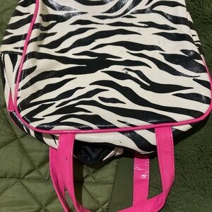 Zebra print handbag